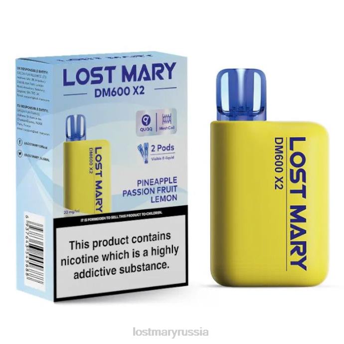 Lost Mary одноразовый вейп dm600 x2 ананас маракуйя лимон 0R2V197 -LOST MARY Flavors